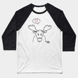 Love Moose Baseball T-Shirt